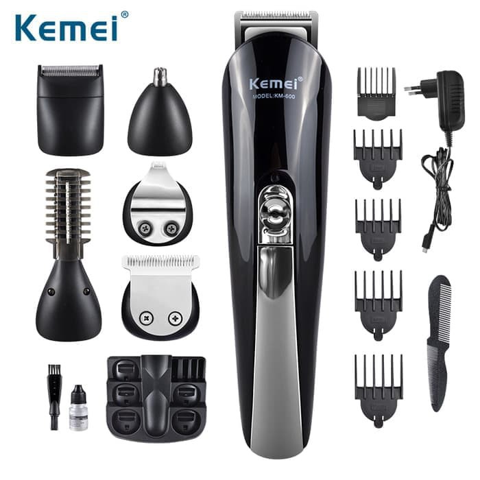 Alat Cukur Rambut Kemei KM-600 Shaver Elektrik Clipper Alat Pencukur Kumis Jenggot