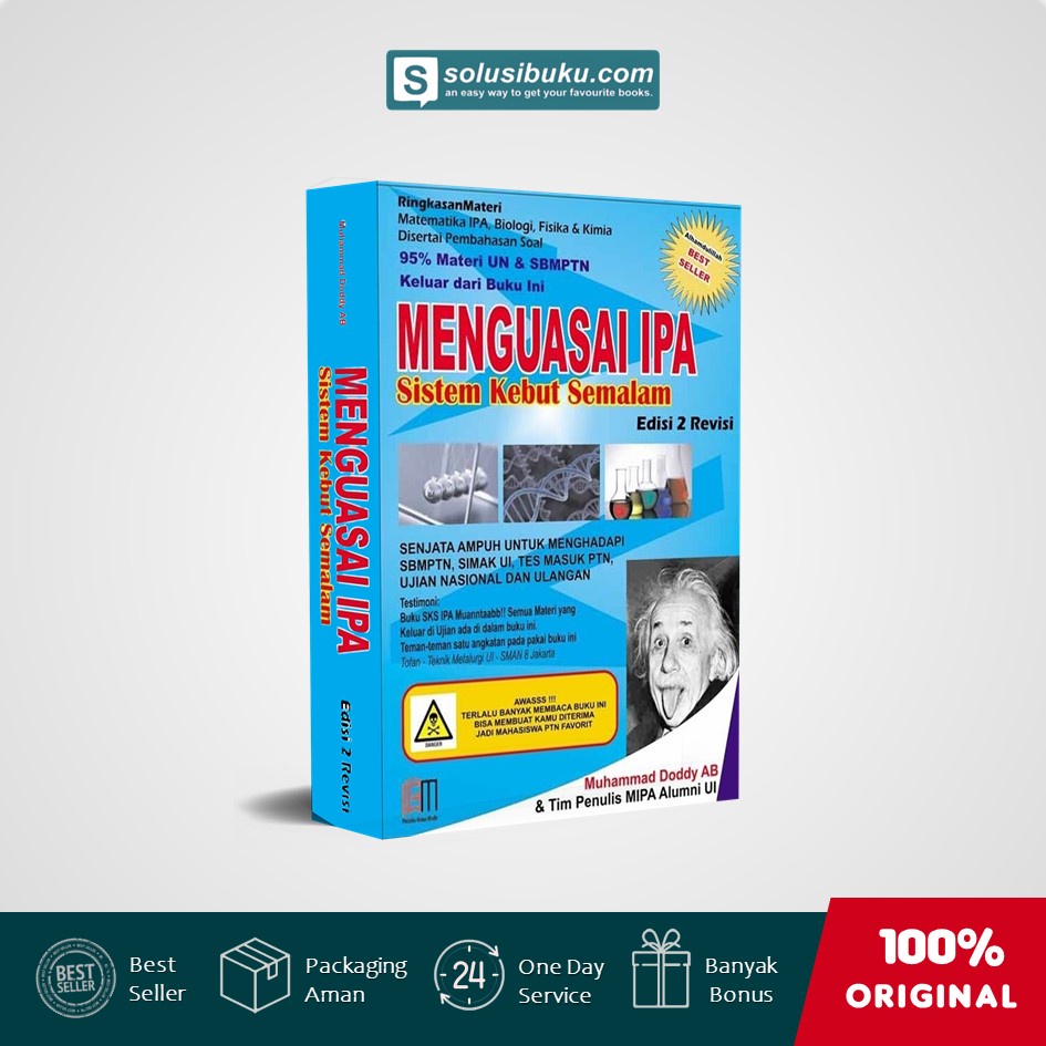 Buku Menguasai IPA Sistem Kebut Semalam Edisi 2 (SKS IPA) & Paket Buku Halu UTBK Saintek Gema Media