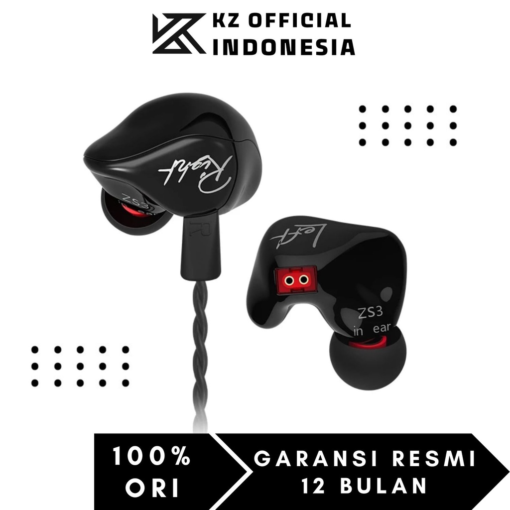 KZ ZS3 In Ear Earphone - Garansi Resmi