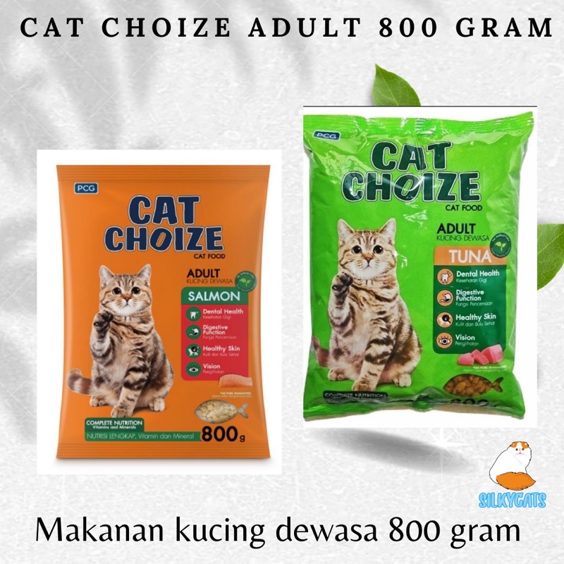 makanan kucing cat choize 800gr / gram freshpack . dryfood catchoize adult / dewasa