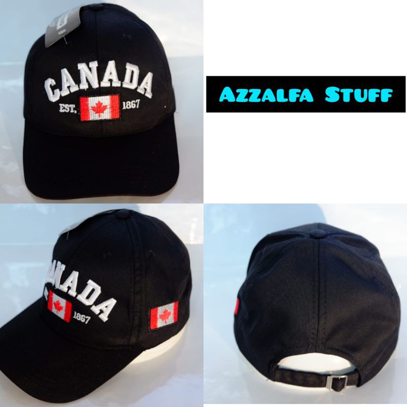 TOPI BASEBALL CANADA PREMIUM DEWASA/ TOPI BORDIR CANADA DEWASA