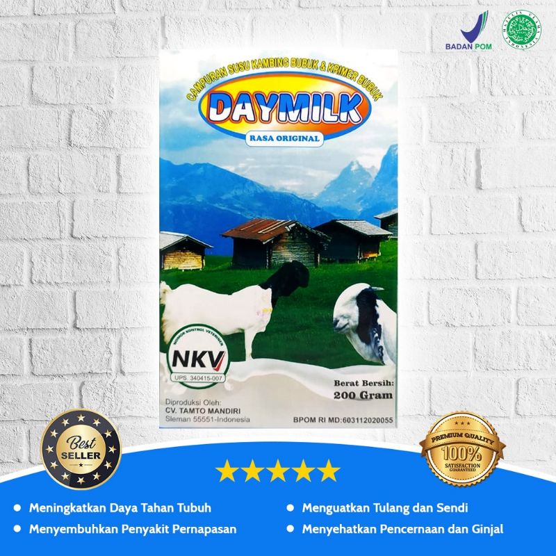 

Susu Kambing Bubuk Etawa Daymilk 200gr Halal MUI