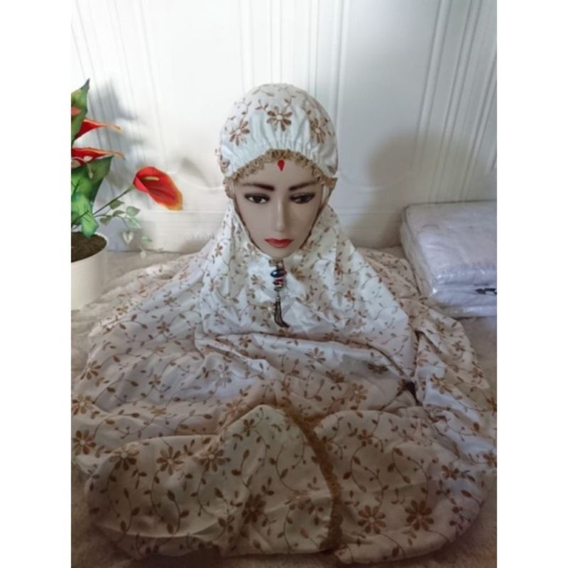 mukena terusan sutra jepang polos murah