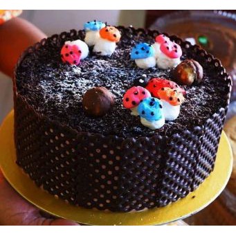 

Kue Ulang Tahun Ultah - Black Forest Black Coklat - Free Kartu Ucapan