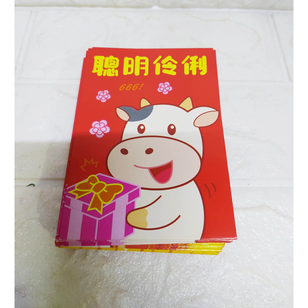 Angpao Sedang MOO MIX isi 36 pcs - Angpao Chinese New Year