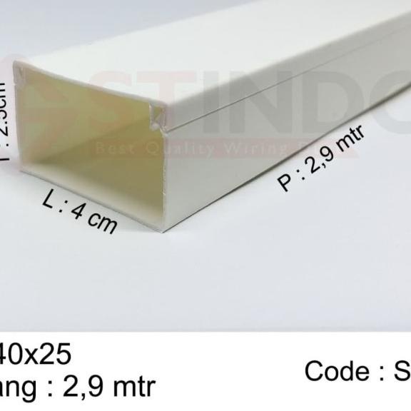 ✹ kabel duck / wiring duck 40x25 ♢