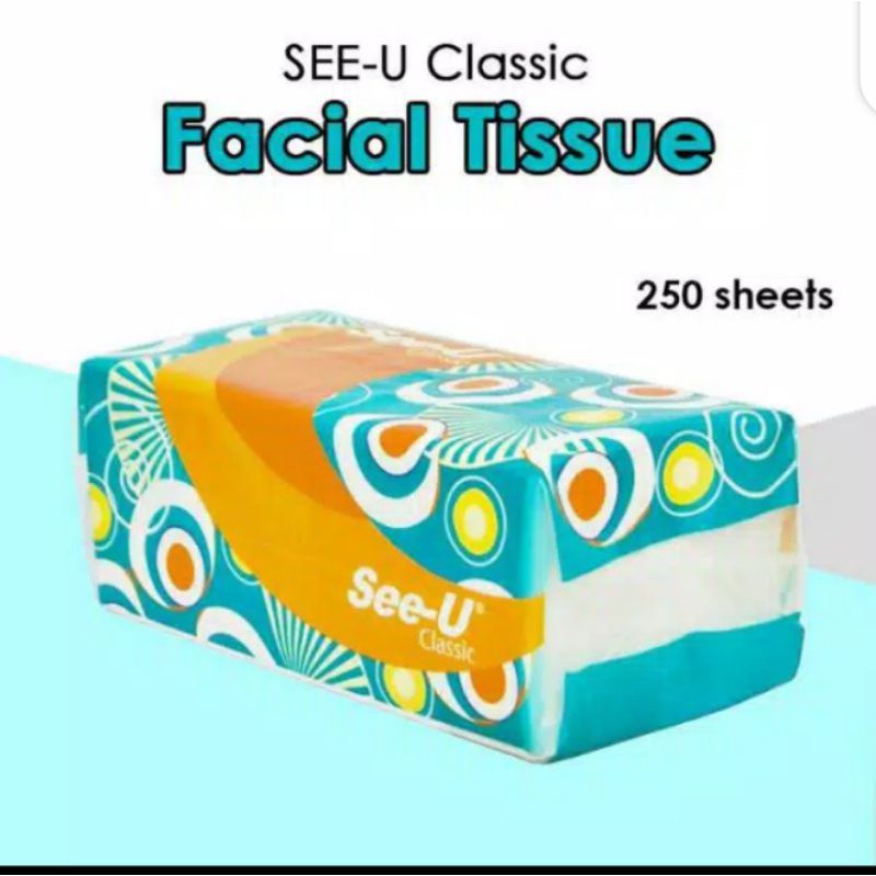 (200g) Tisu Tissue Facial 250 ply See-U Today Promo 250 Lembar Baru Tisu Wajah Serbaguna-1