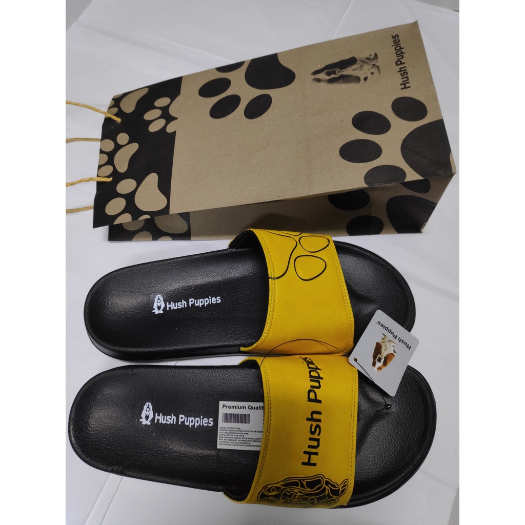 PROMO...!!! SANDAL SLOP SLIDE TERBARU HUSH PUPPIES PREMIUM SANDAL PRIA WANITA CEWE COWO TERBARU-2