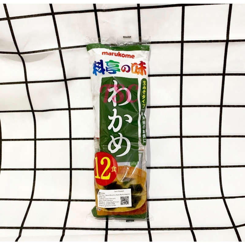 

Marukome Miso Ryotei No Aji Wakame 216 gram Marukome Miso Instan Rumput Laut Jepang