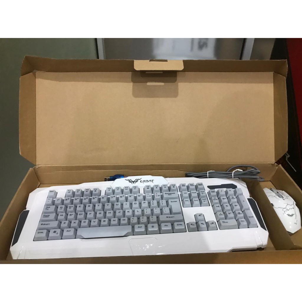 PROMO Keyboard &amp; Mouse Gaming Eabat CS-9230 Rainbow LED