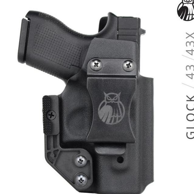 Kydex Holster Glock 43 Glock 43X Iwb G43 Inside Waistband Pax Dynamics