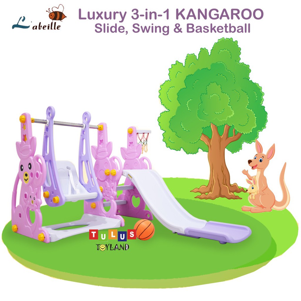 Perosotan Ayunan Murah Labeille Luxury KANGAROO Slide Swing Kangguru Basket mainan plosotan seluncur