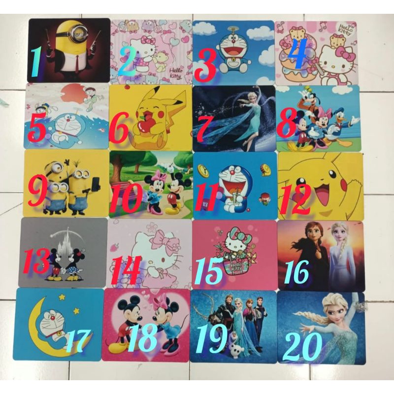 mousepad gambar kartun lucu