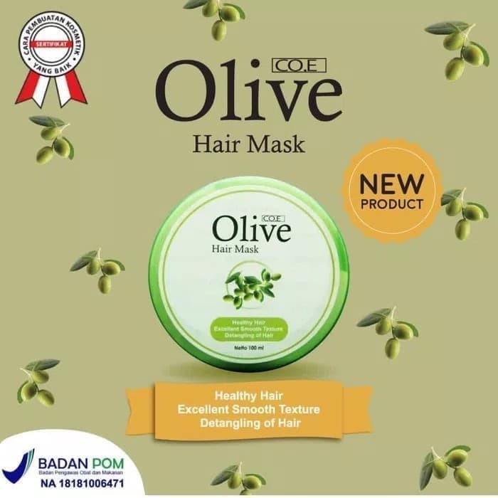 CEV - OLIVE HAIR MASK ORIGINAL BPOM 100 ml - MASKER RAMBUT OLIVE