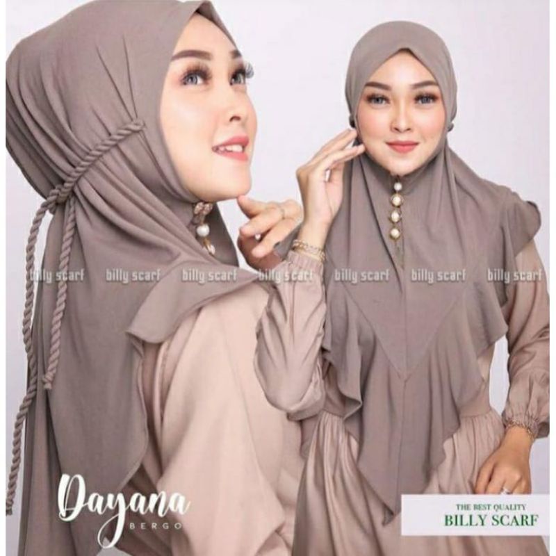 Bergo Ropel Jersey | Khimar Tali Kepang