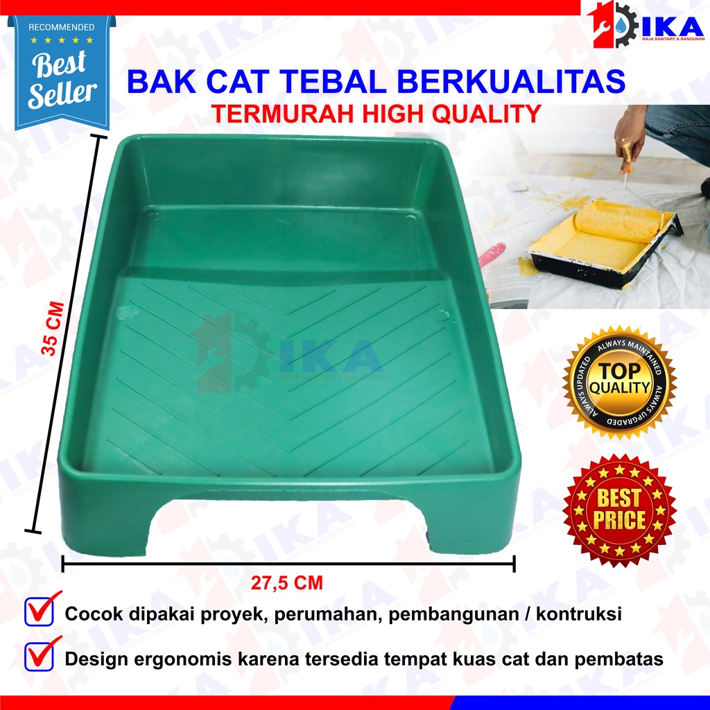 BAK CAT KAKI LUAR PLASTIK KUAT TEBAL / UNTUK TEMPAT ROLL TEMBOK MINYAK KAYU CAIRAN WADAH BAKI PVC