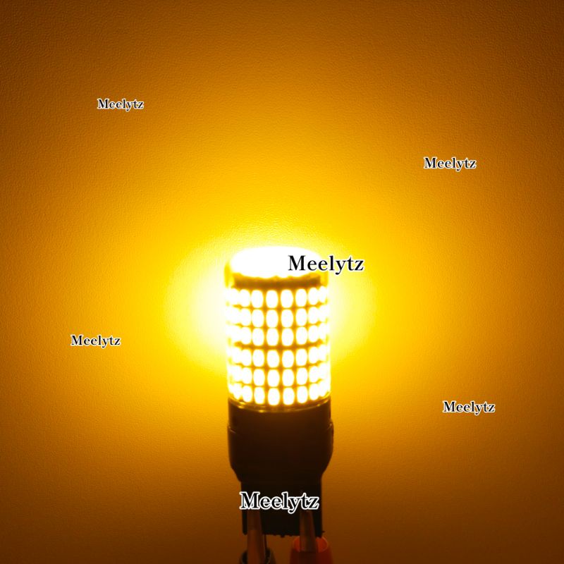 Lampu LED sign Superbright Bayonet Stoprem 144 led super terang T20 144 mata led 12volt-24volt-Kuning