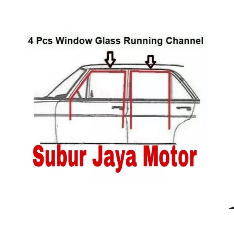 Karet run channel Mercedes Benz W123 Mercy Tiger W 123