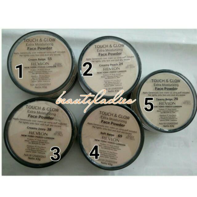 Bedak tabur revlon touch&amp;glow 24gr dan 43gr