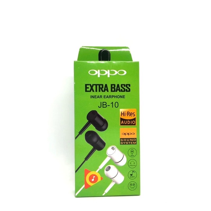 Handsfree J JB-10 Headset Earphone J JB10 Pure Bass OPPO Promo Sen