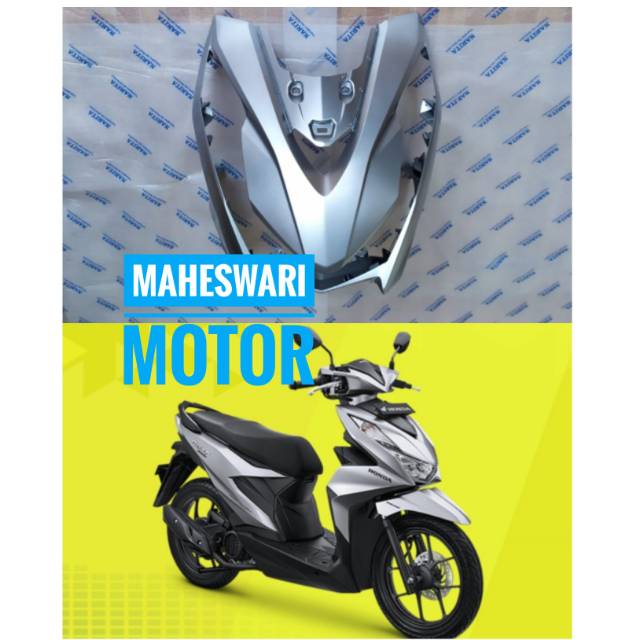 Panel Dasi Tameng Depan All Beat New eSP CBS ISS Beat Street 2020 Silver.