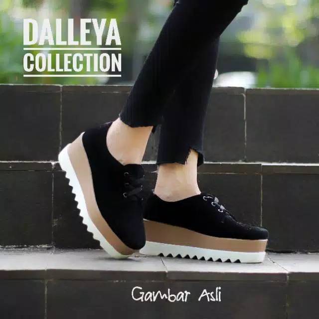Sepatu wanita platfom hak tinggi docmart Wedges/Murah/wanita/kekinian
