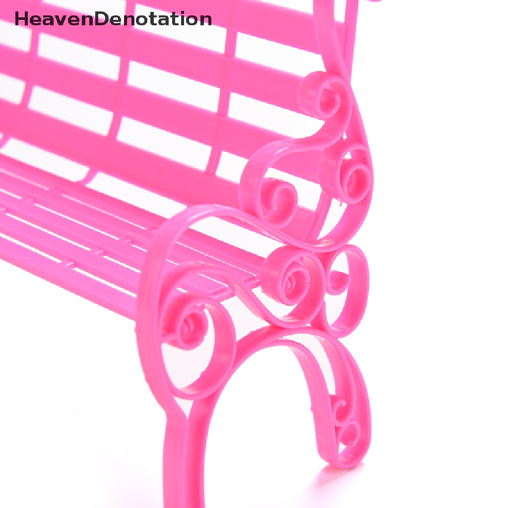 (Heavendenotation) 1pc Mainan Miniatur Kursi Double Chair Untuk Aksesoris Rumah Boneka Barbie