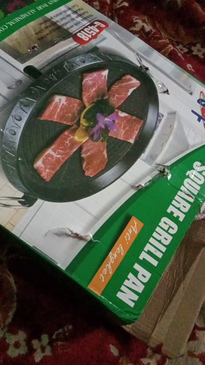 Bbq Round Grill / Bulgogi Pan Panggangan Bulat / Alat Panggang Barbeque 4518/8930