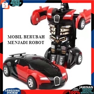 Mobil berubah menjadi Robot Autobot Transformrs PullBack New Edition 2 IN 1 DEFORMATION