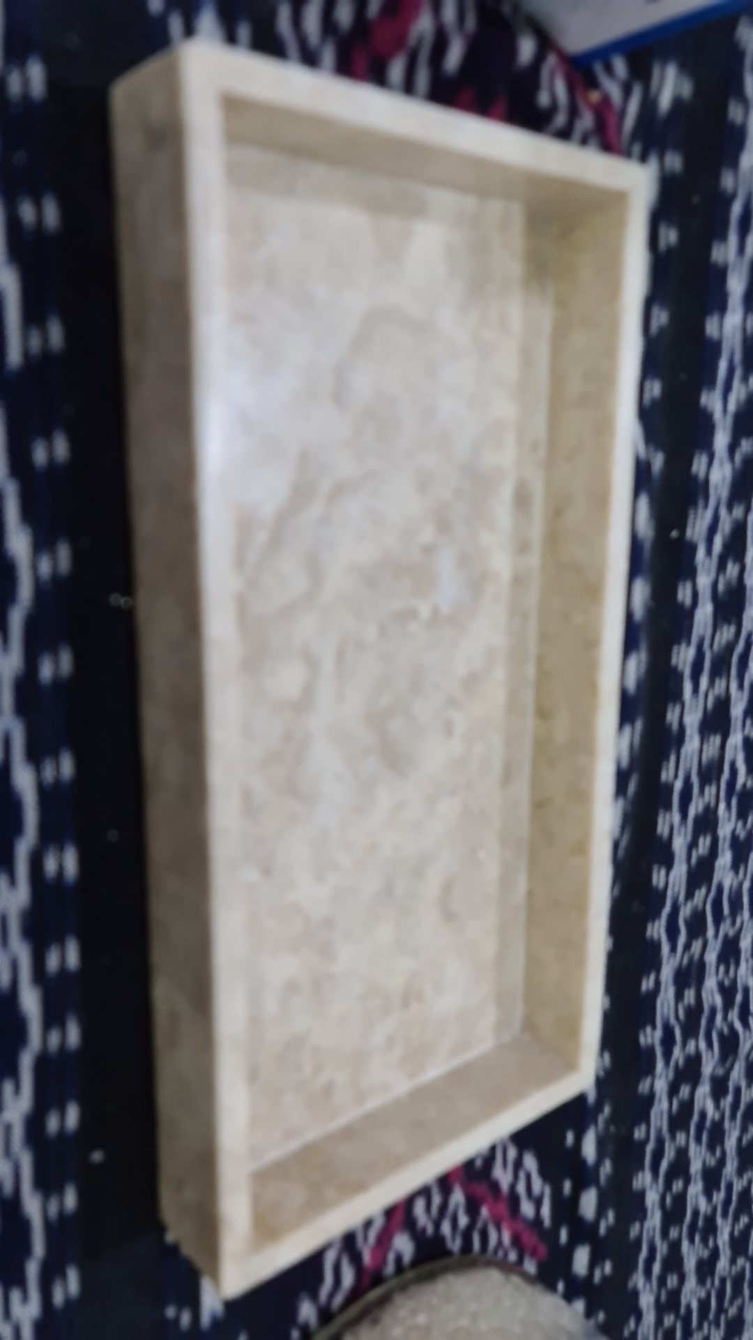 Nampan Marmer,tatakan Marmer Warna Cream