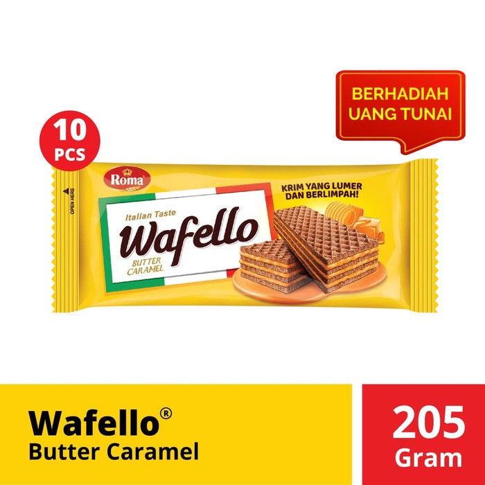 

Unik Wafello Butter Caramel Promo 10 pcs @20.5 Gr Free ongkir