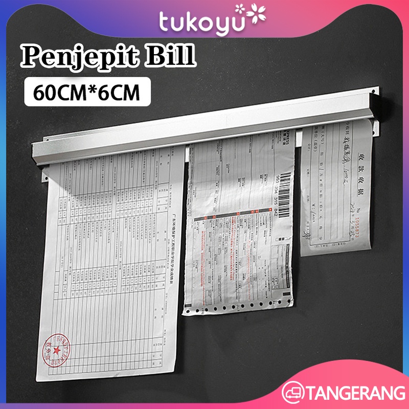 

60 cm Bill Holder/Penjepit Bill/Penjepit Nota Kertas Tab Grabber/Order Holder