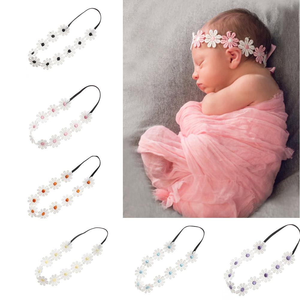 Ikat Kepala Fashion Bunga Bando Rambut Elastis Perempuan Aksesoris Rambut Anak-anak Hiasan Kepala