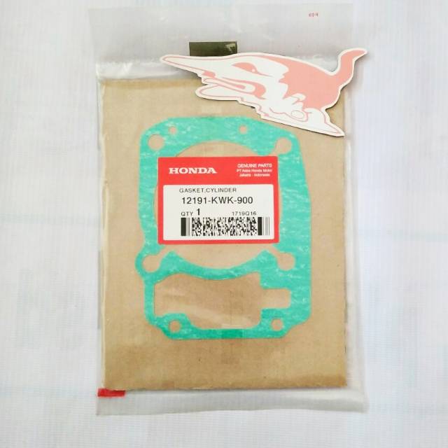 Gasket Cylinder Pak Paking Perpak Silinder Mega Pro Monoshock Verza Ori AHM 12191KWK900