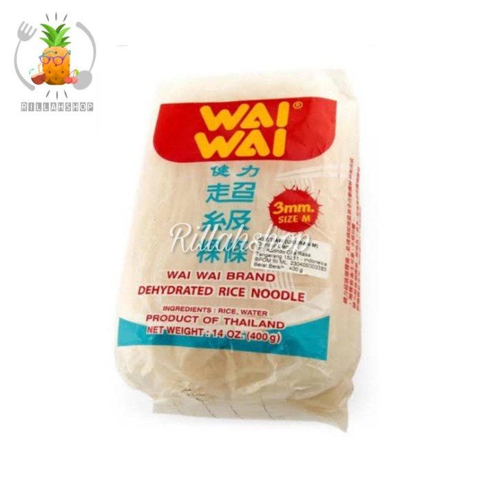 

Wai Wai Brand Rice Stick M (375g)