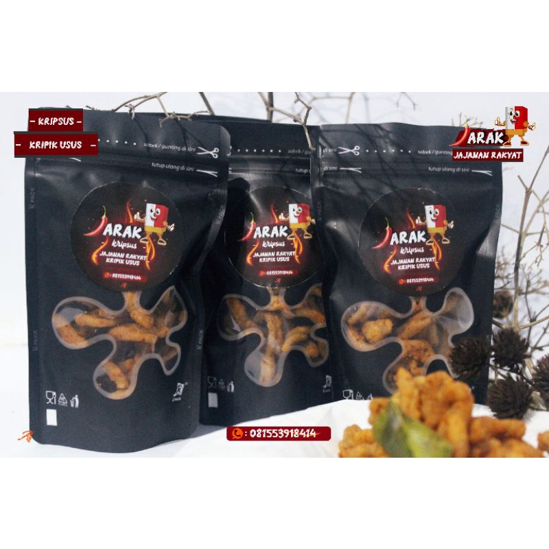 

JARAK KRIPSUS | KRIPIK USUS PEDAS DAUN JERUK | 100 gram