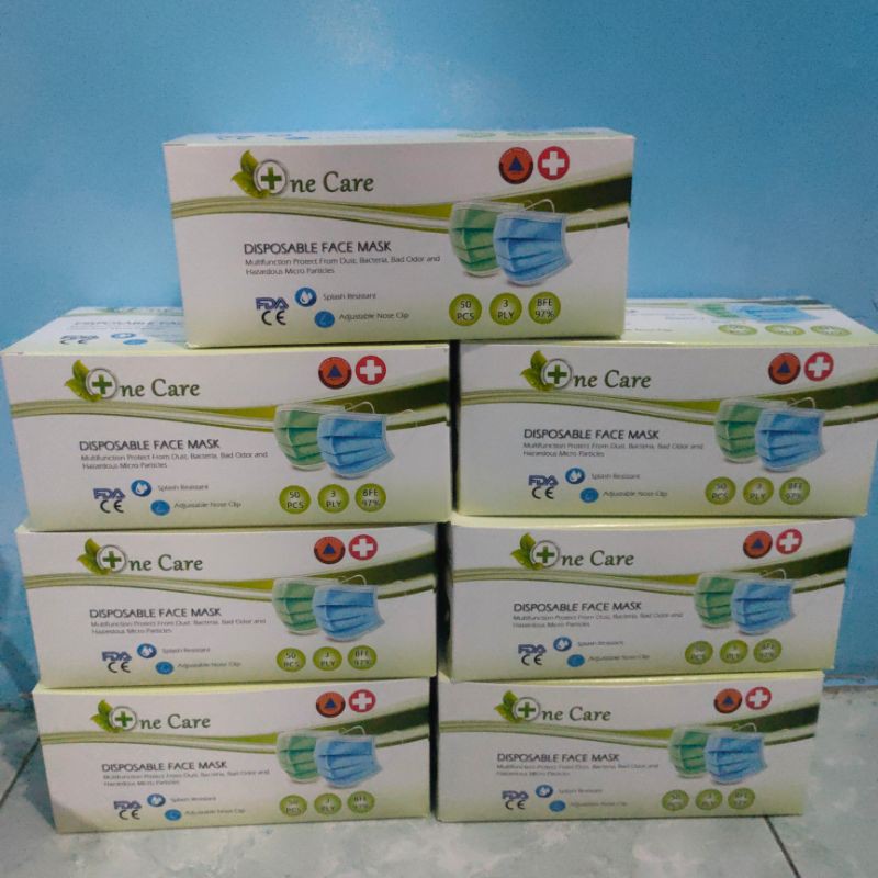 masker 3ply earloop one care