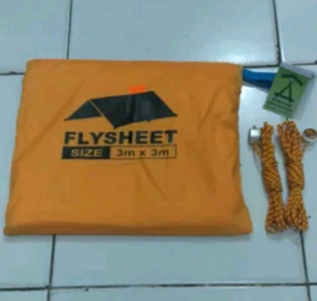 Flysheet 3x3 M waterproof - Pelajari deskripsinya