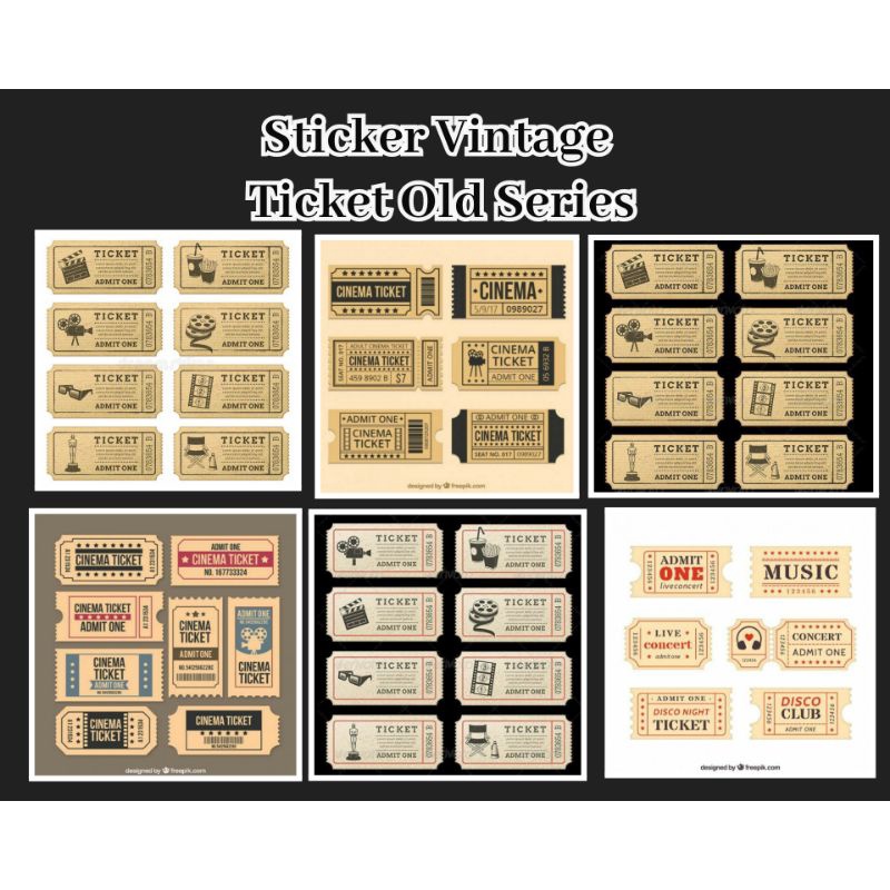 

sticker ticket vintage sticker aestetic sticker scrapbook journal sticker aestetic