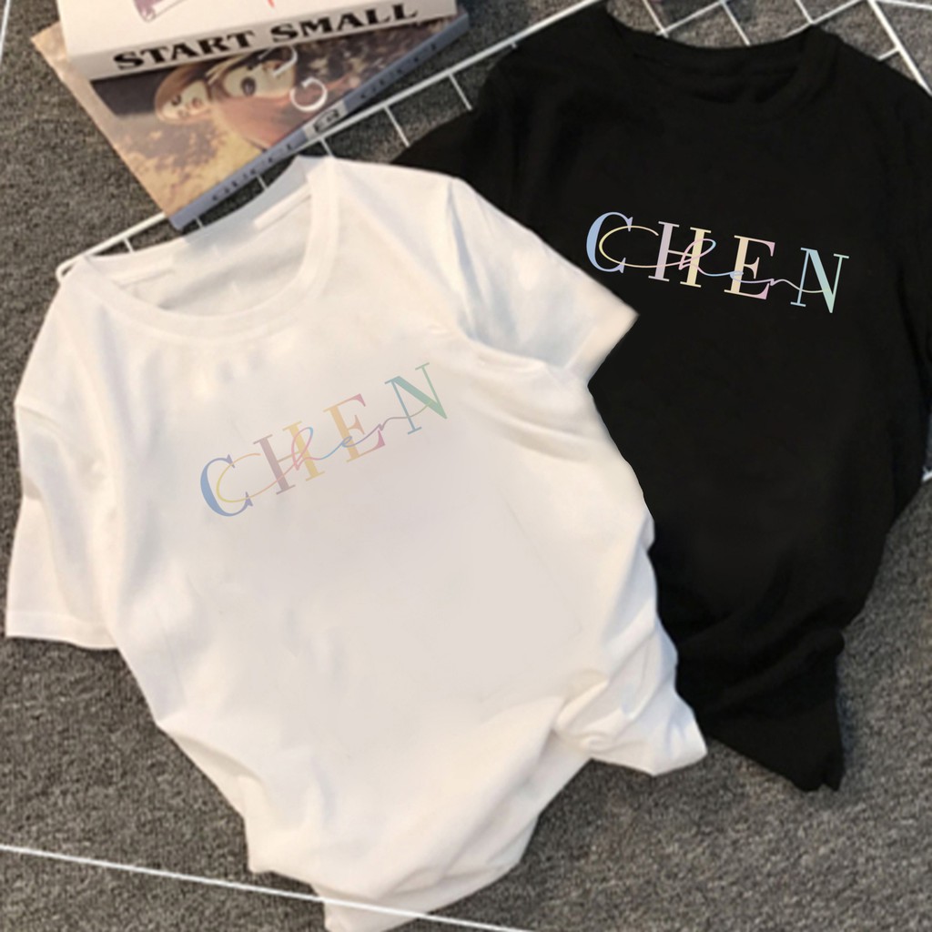 Kaos Kpop Unisex EXO Chen Name