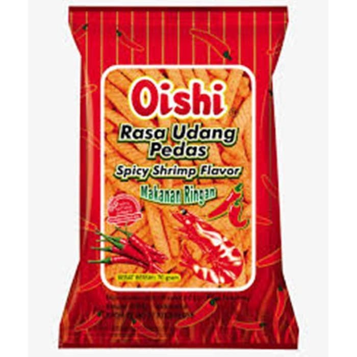 

Oishi Rasa Udang Pedas Spicy Shrimp Flavor 65gr