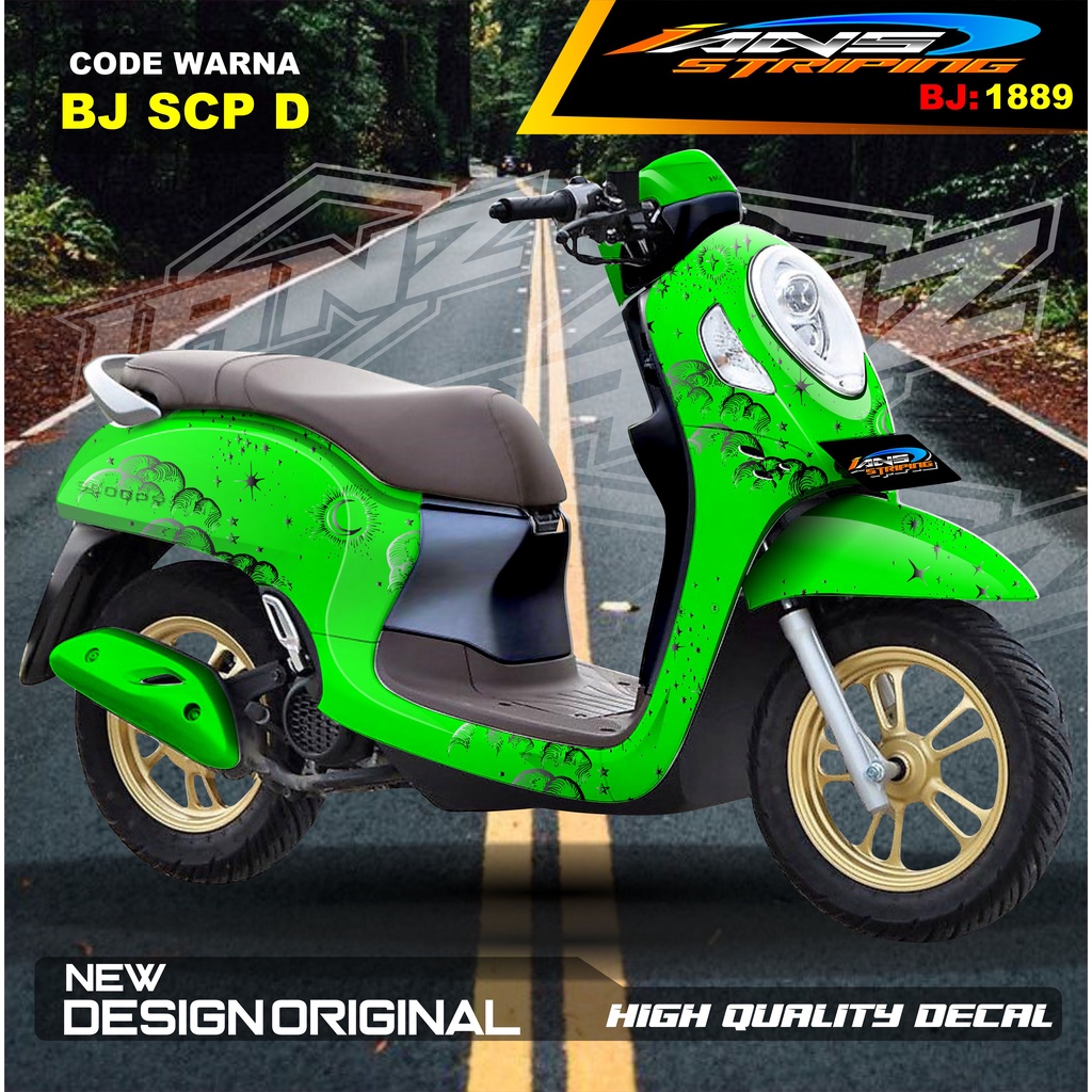 DECAL STICKER FULL BODY SCOOPY / STICKER ALL NEW SCOOPY / STIKER FULL BODY SCOOPY TERMURAH / STIKER MOTOR SCOOPY / STIKER MOTOR