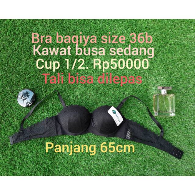 Bra Baqiya 40b  cup 1/2 underwire black