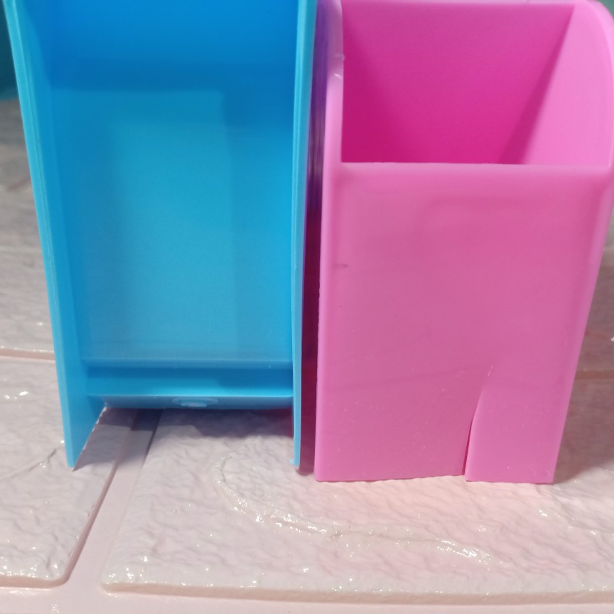 Rak Dapur 4 Sekat Alat Masak Kosmetik Organizer Drawer Serbaguna Warna Warni Rak Mini 4 Sekat Mini