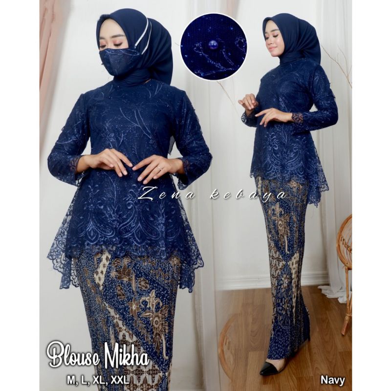 SET KEBAYA MODERN BLOSE MIKHA KEBAYA WISUDA KEBAYA PESTA