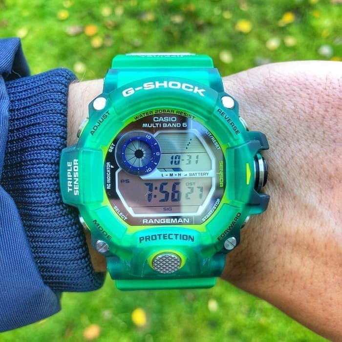 JAM TANGAN PRIA MERK G-SHOCK TYPE GW-9400 GreenORI BM BATERAI Free Box