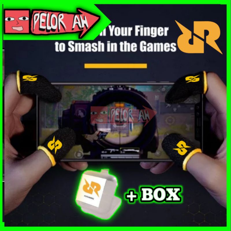 SARUNG JEMPOL GAMING EVOS MURAH | SARUNG JARI JEMPOL EVOS BTR RRQ ORIGINAL GAMING FF ML PUBG