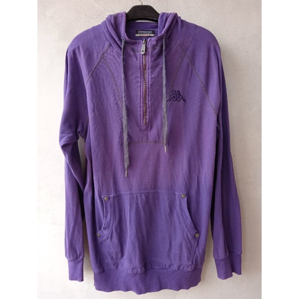 hodie kapppa halfziper ungu