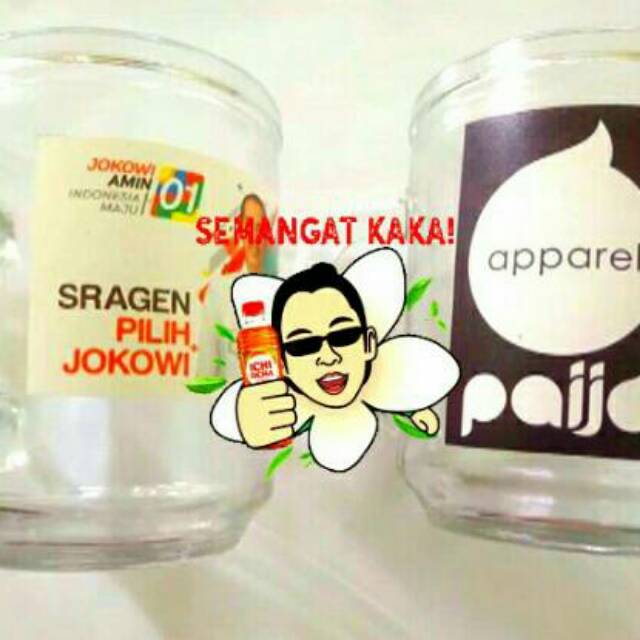 Souvenir Kantor Gelas Mug Bening Gagang sablon decal Custom Foto Souvenir ELEGAN Harga TERJANGKAU