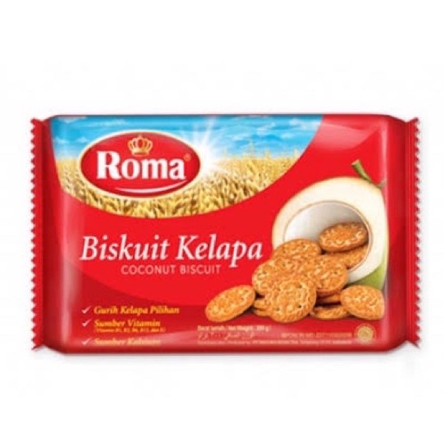 

Biskuit Roma Kelapa Pack 300gram / Roma Kelapa Biscuit Family Pack